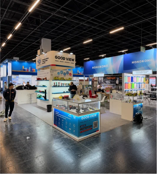 Custom exhibition stand designed and built by Stall Designs in Germany
