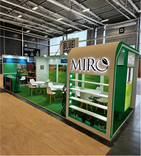 Custom exhibition stand designed and built by Stall Designs in Düsseldorf