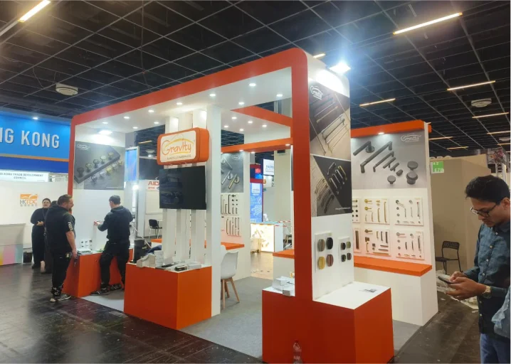Exhibition booth builder in Shanghai for electronics trade fair