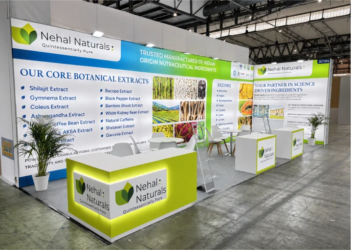 Custom exhibition stand design at Sahara International Agricultural Exhibition 2026 in Egypt