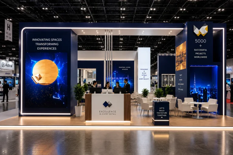 Custom exhibition stand design for glasstec 2026 in Düsseldorf