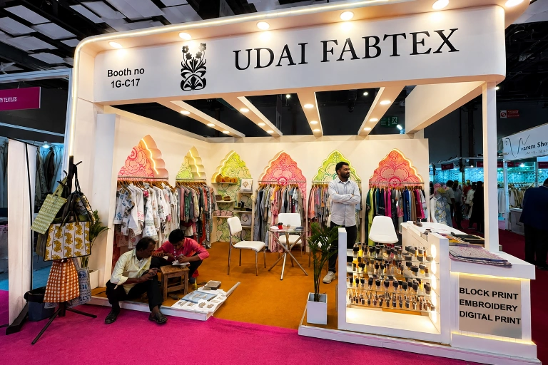 Custom exhibition stand design for Heimtextil Frankfurt