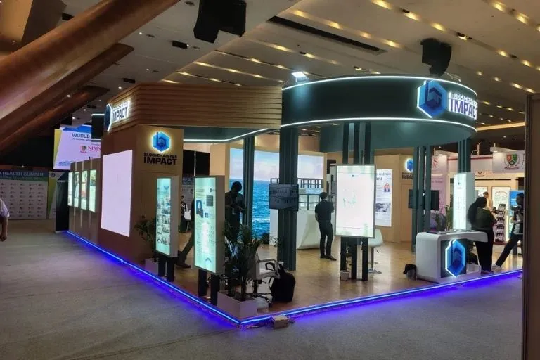 Medical device exhibition booth design in Dubai