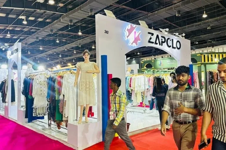 Textile and garment display stand design for Source Fashion 2026