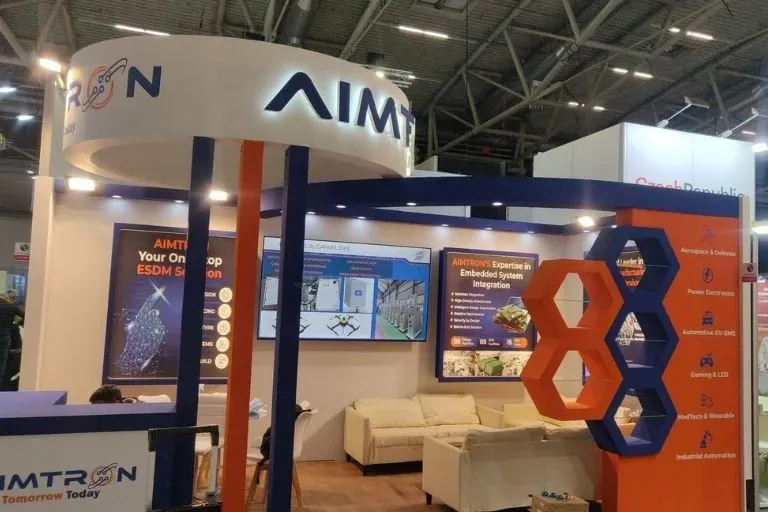 Industrial trade show booth setup at Phoenix Convention Center
