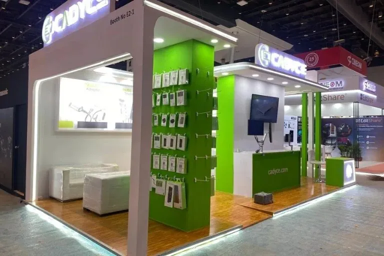 Custom media technology exhibition stand design for IBC 2026