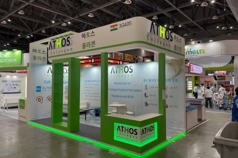 modular booth rental design at KINTEX Seoul exhibition center