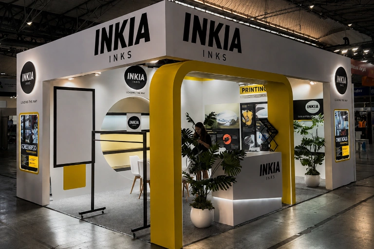 Custom exhibition stall fabrication at Auto Cluster Exhibition Center Pune