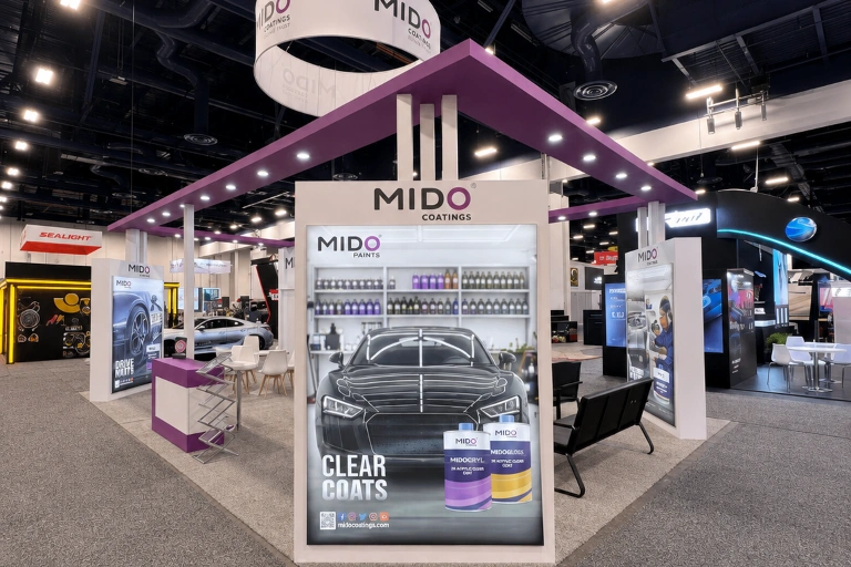 Professional exhibition stall fabrication for B2B expos