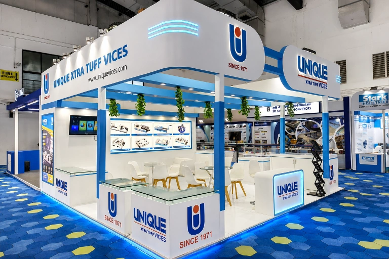 Product display booth for India International Trade Fair at Pragati Maidan