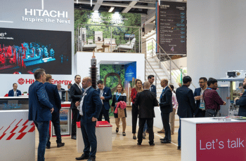 Booth featuring HVAC equipment with modern design and interactive displays at CWIEME Berlin 2025.