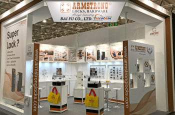Modular exhibition stand setup for industrial sector at CIDCO Exhibition Centre, Navi Mumbai.