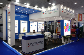 Booth featuring HVAC equipment with modern design and interactive displays at Hydrogen Technology Conference & Expo 2025 .