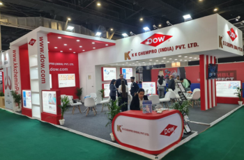 Custom exhibition booth at MD&M East 2025